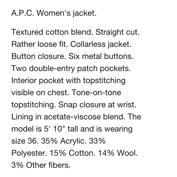 New APC Lucile Jacket - Picture 6 of 11